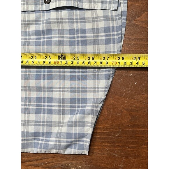 Howler Brothers Matagorda Short Sleeve Shirt Sz Med Blue Athleisure Hiking Fish - Picture 10 of 14